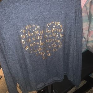 Navy blue Christmas shirt